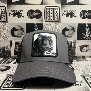 Authentic Goorin Bros The Panther Gray Black Trucker Snapback Hat (NWT)